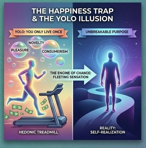 Happiness is just a Direction, not the Aim